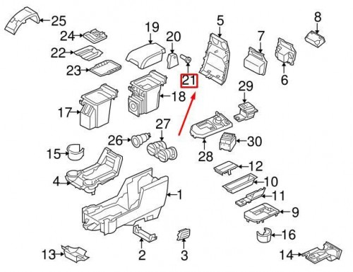Center Console Hinge Bolt