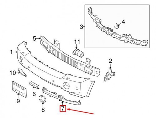 Front Bumper Left Lower Spoiler 2