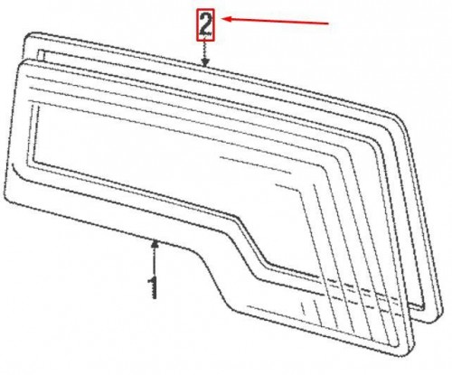 Weatherstrip Rear Door 2