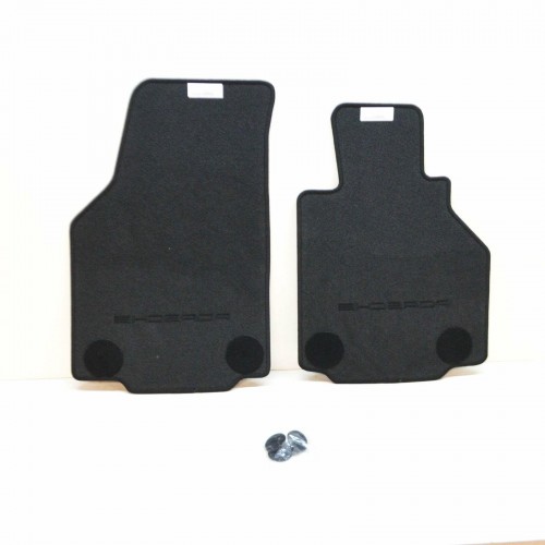 1 set foot mats Black 2