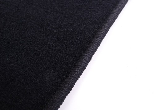 1 set foot mats Black 12