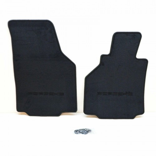 1 set foot mats Black