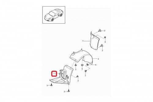 Front N/S Left Fender Liner 5
