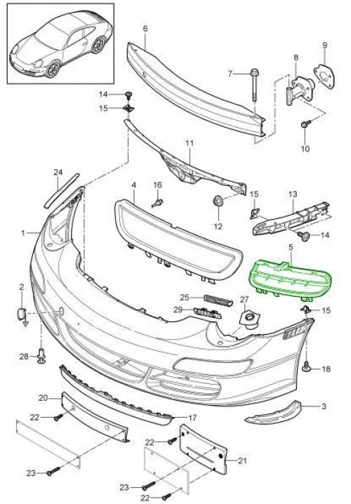 Retaining frame Black 5